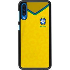 Coque Samsung Galaxy A50 - Maillot de football Brésil 2022 personnalisable
