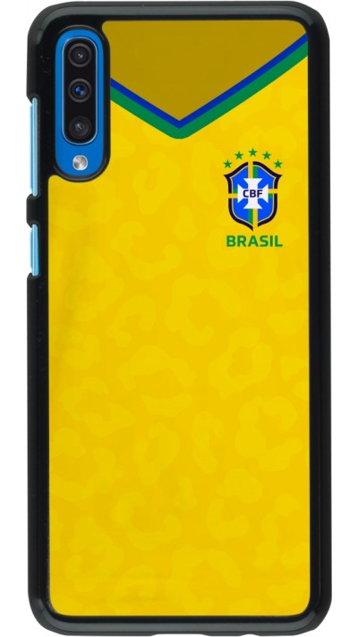 Coque Samsung Galaxy A50 - Maillot de football Brésil 2022 personnalisable