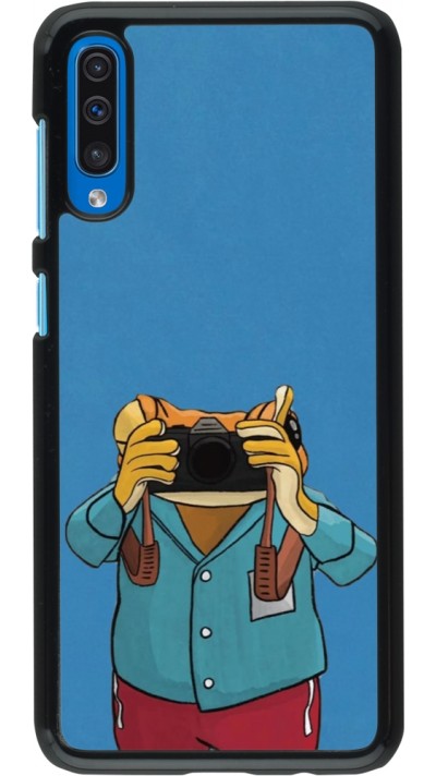Samsung Galaxy A50 Case Hülle - Frog with camera DTMF