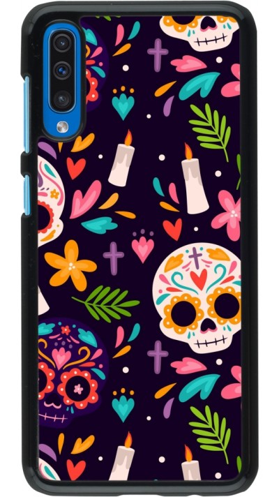 Samsung Galaxy A50 Case Hülle - Halloween 2023 mexican style