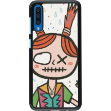 Samsung Galaxy A50 Case Hülle - Little Girl Sketch