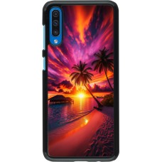 Samsung Galaxy A50 Case Hülle - Malediven Abenddämmerung Glückseligkeit