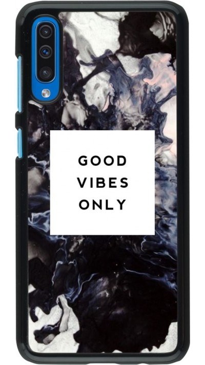 Hülle Samsung Galaxy A50 - Marble Good Vibes Only