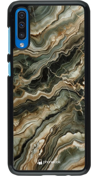 Samsung Galaxy A50 Case Hülle - Oliv Marmor