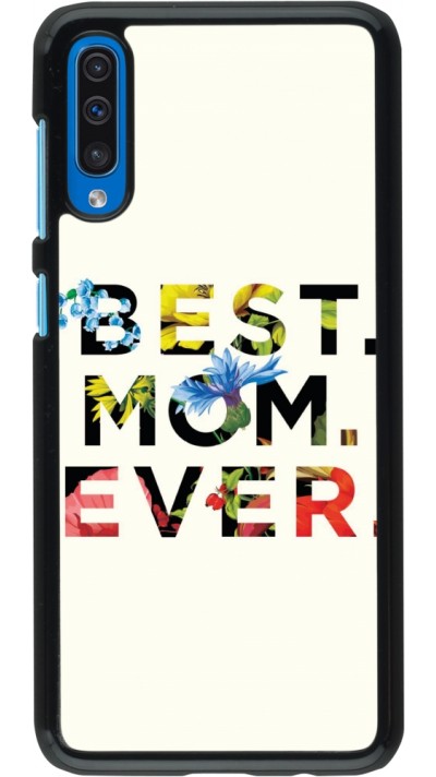Coque Samsung Galaxy A50 - Mom 2023 best Mom ever flowers