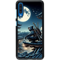 Samsung Galaxy A50 Case Hülle - Ninja unter dem Mond