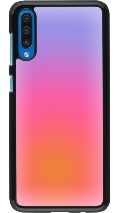 Samsung Galaxy A50 Case Hülle - Orange Pink Blue Gradient