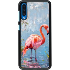 Samsung Galaxy A50 Case Hülle - Paint Flamingo
