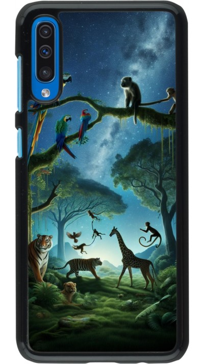 Samsung Galaxy A50 Case Hülle - Paradies der exotischen Tiere