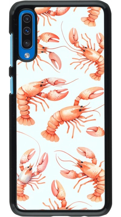 Coque Samsung Galaxy A50 - Pattern de homards pastels