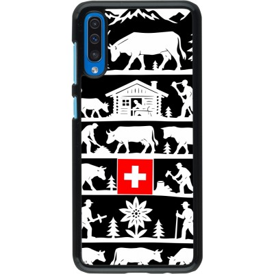 Coque Samsung Galaxy A50 - Poya Suisse 1 noir