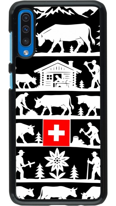 Coque Samsung Galaxy A50 - Poya Suisse 1 noir