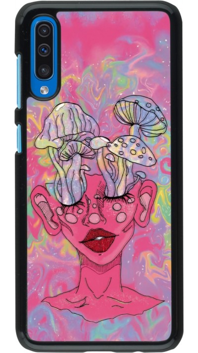 Coque Samsung Galaxy A50 - Psychedelic pink mushroom