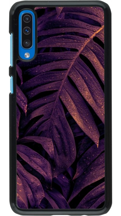 Coque Samsung Galaxy A50 - Purple Light Leaves