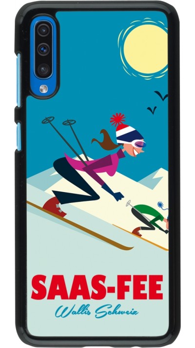 Samsung Galaxy A50 Case Hülle - Saas-Fee Ski Downhill