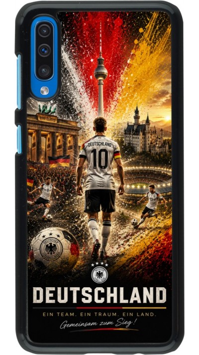 Samsung Galaxy A50 Case Hülle - Fussball Deutschland splash 2026