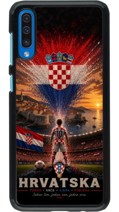 Samsung Galaxy A50 Case Hülle - Fussball Kroatien splash 2026