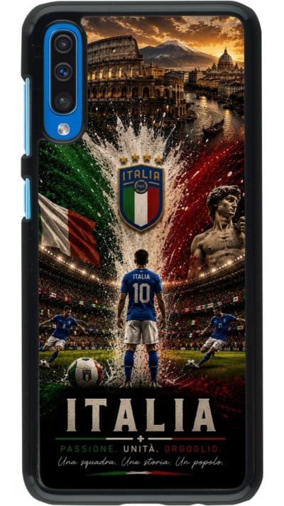 Samsung Galaxy A50 Case Hülle - Fussball Italien splash 2026