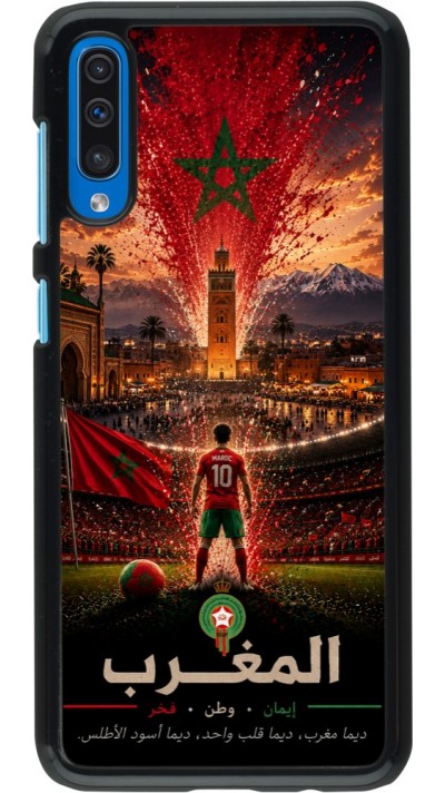 Samsung Galaxy A50 Case Hülle - Fussball Marokko splash 2026