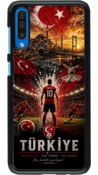 Samsung Galaxy A50 Case Hülle - Fussball Türkei splash 2026
