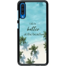 Samsung Galaxy A50 Case Hülle - Summer 2025 Life is better at the beach