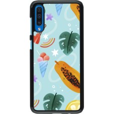 Samsung Galaxy A50 Case Hülle - Summer 2025 Pattern papaya