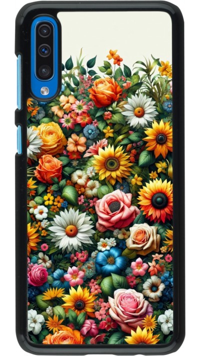 Samsung Galaxy A50 Case Hülle - Sommer Blumenmuster