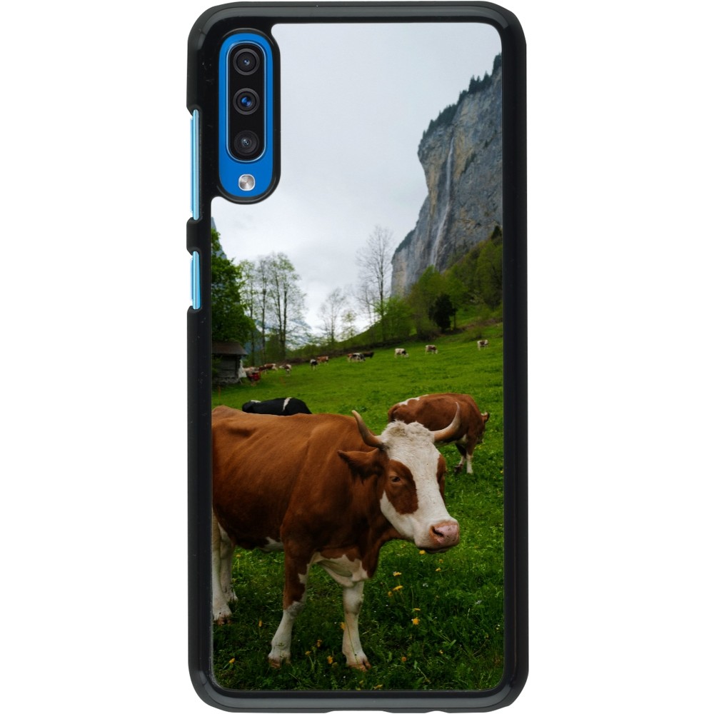 Coque Samsung Galaxy A50 - Fête Nationale Suisse Vaches