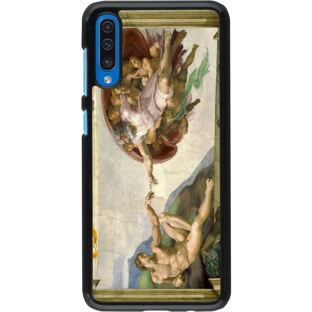 Samsung Galaxy A50 Case Hülle - Kunstbild - Die Erschaffung Adams - Michelangelo