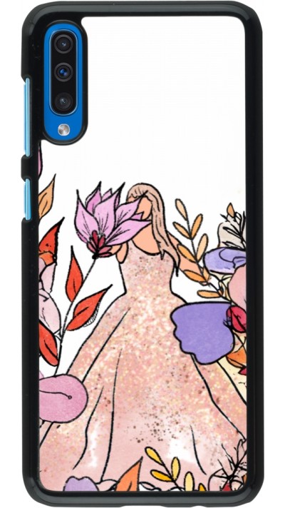 Samsung Galaxy A50 Case Hülle - Taylor Swift Sketch - White