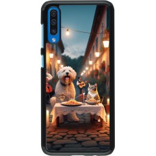 Coque Samsung Galaxy A50 - Valentine 2024 Dog & Cat Candlelight