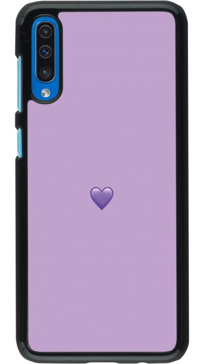 Coque Samsung Galaxy A50 - Valentine 2023 purpule single heart