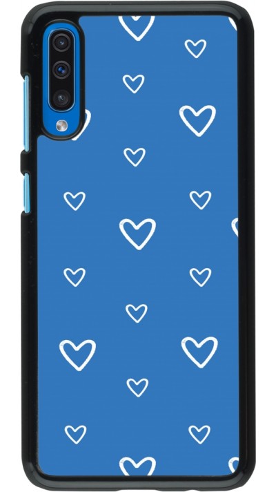 Coque Samsung Galaxy A50 - Valentine 2023 blue hearts