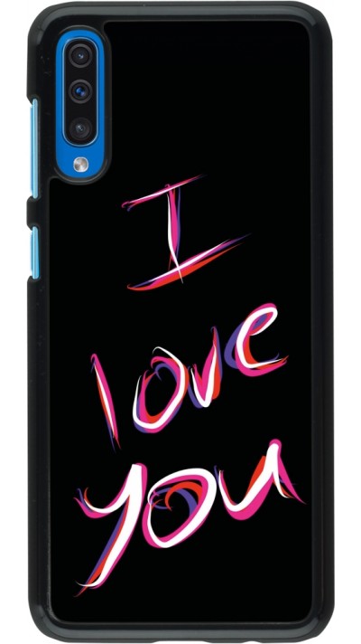 Coque Samsung Galaxy A50 - Valentine 2023 colorful I love you
