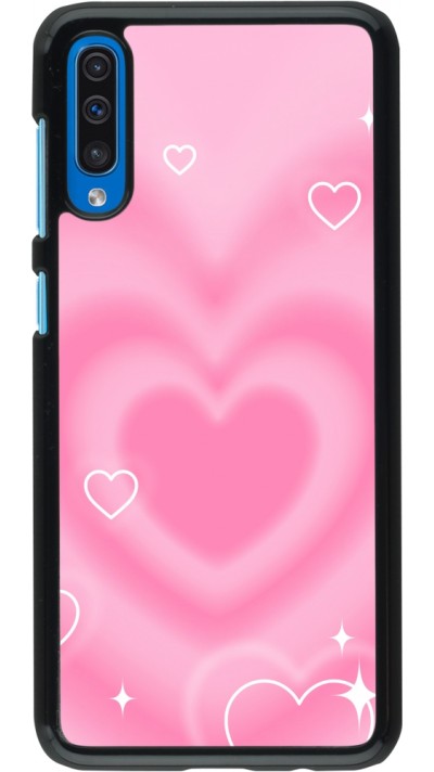 Coque Samsung Galaxy A50 - Valentine 2023 degraded pink hearts