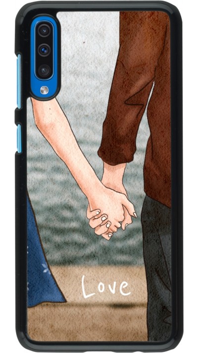 Coque Samsung Galaxy A50 - Valentine 2023 lovers holding hands