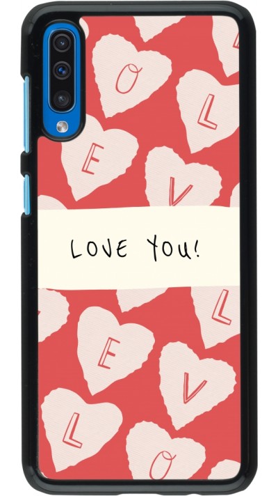 Coque Samsung Galaxy A50 - Valentine 2023 love you note