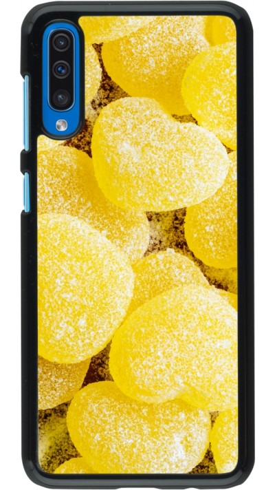 Coque Samsung Galaxy A50 - Valentine 2023 sweet yellow hearts
