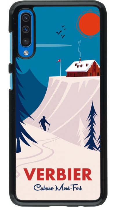 Samsung Galaxy A50 Case Hülle - Verbier Cabane Mont-Fort