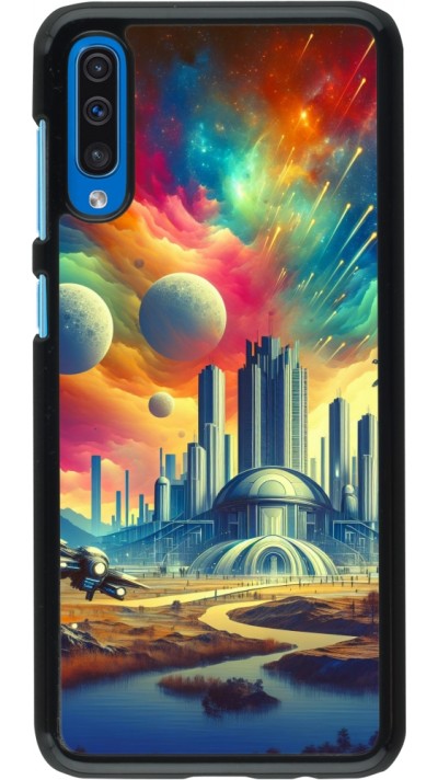 Coque Samsung Galaxy A50 - Ville extra-dôme futuriste