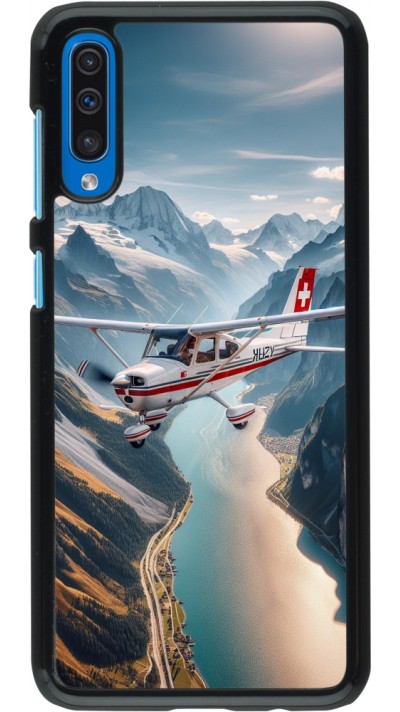 Samsung Galaxy A50 Case Hülle - Schweizer Alpenflug