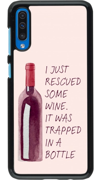 Samsung Galaxy A50 Case Hülle - I just rescued some wine