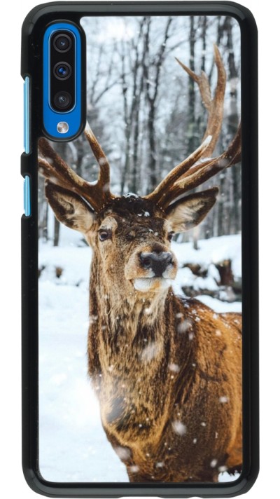 Coque Samsung Galaxy A50 - Winter 22 Cerf sous la neige