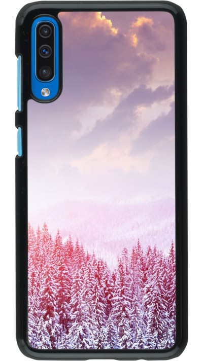 Coque Samsung Galaxy A50 - Winter 22 Pink Forest