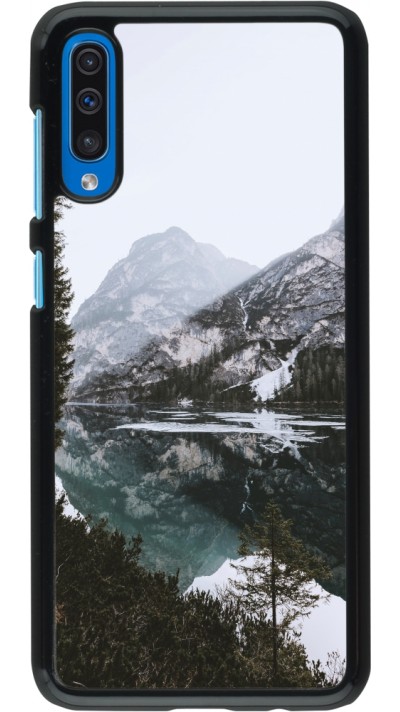 Coque Samsung Galaxy A50 - Winter 22 snowy mountain and lake