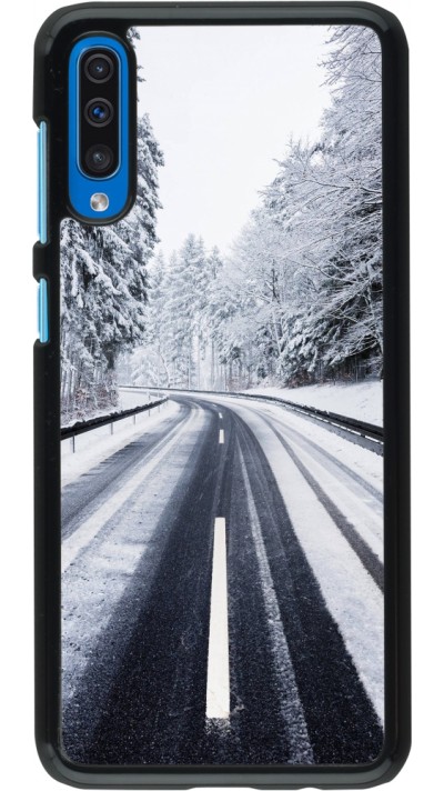 Coque Samsung Galaxy A50 - Winter 22 Snowy Road