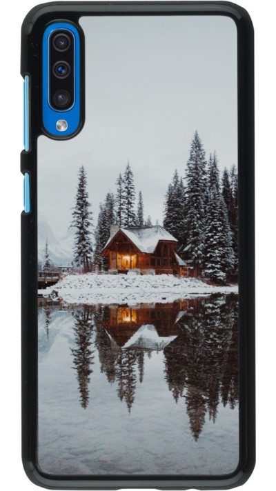Coque Samsung Galaxy A50 - Winter 25 Winter house forest afternoon