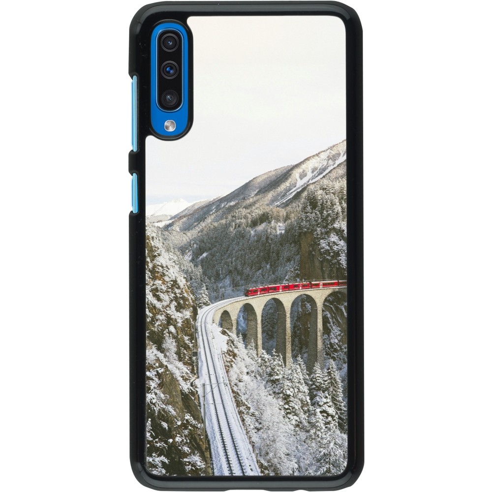 Samsung Galaxy A50 Case Hülle - Winter 25 Winter polar express