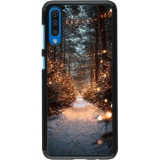 Samsung Galaxy A50 Case Hülle - Winter 25 Winter snowy road