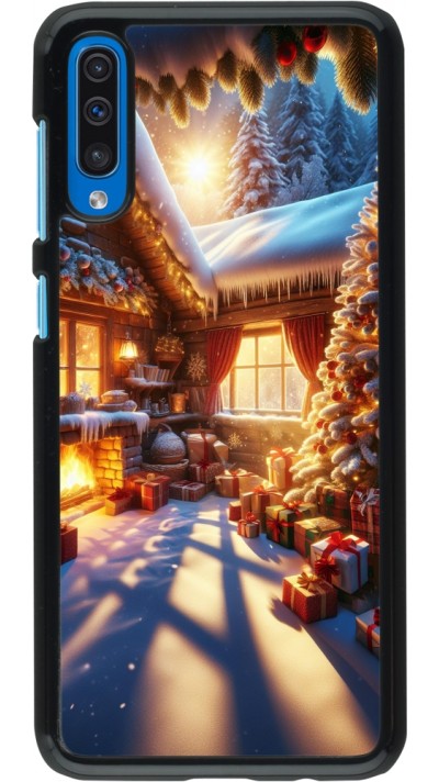 Coque Samsung Galaxy A50 - Noël Chalet Féerie